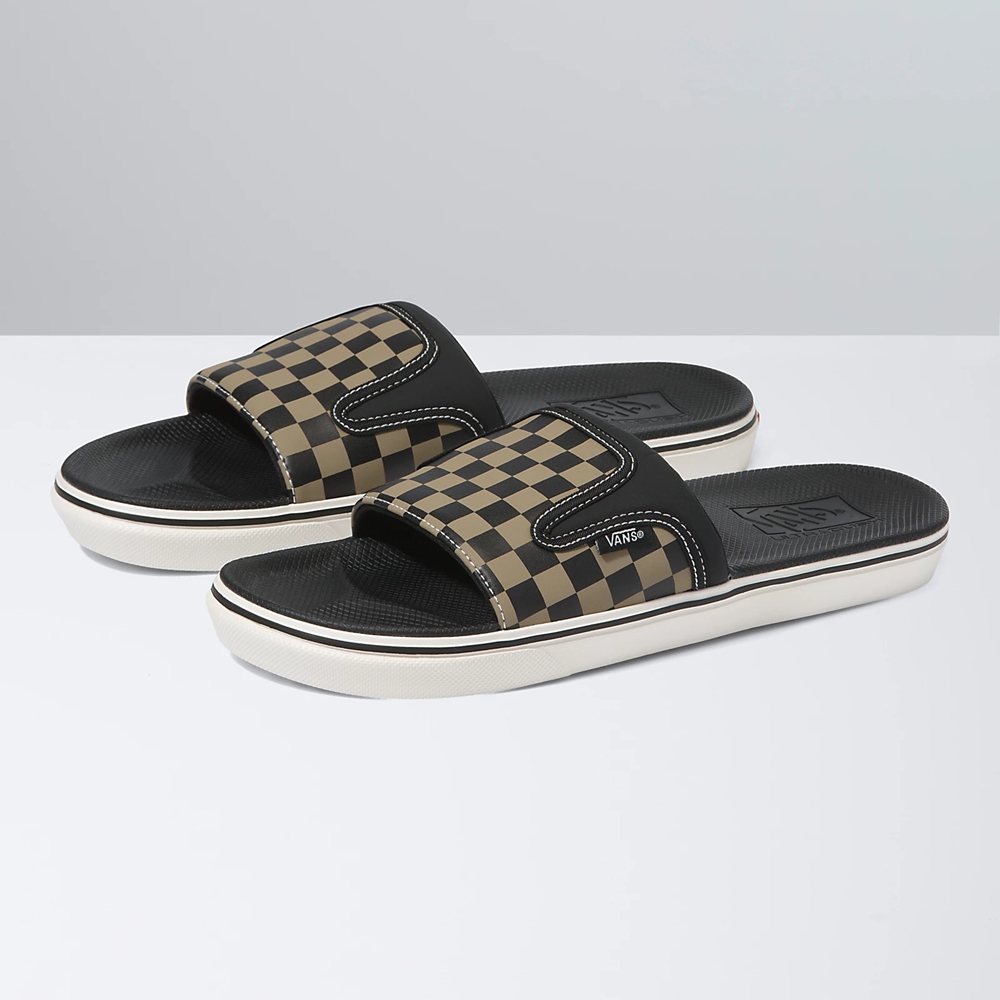 Vans Checkerboard Ultracush Slide-On Negras | VN661I4MW18