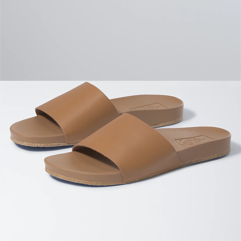 Vans Cuero Decon Slide Marrones | VN105L7GG58