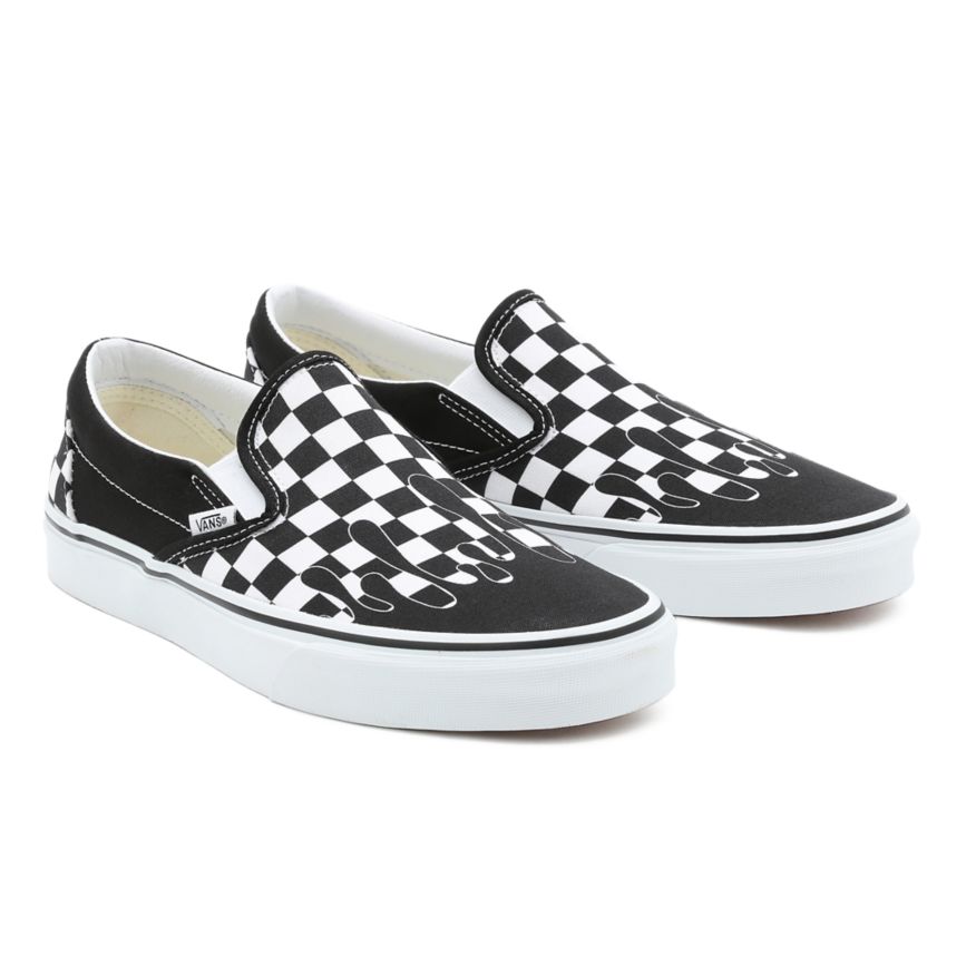 Vans Paint Drip Checkerboard Classic Slip-On Negras | VN341V1CS45