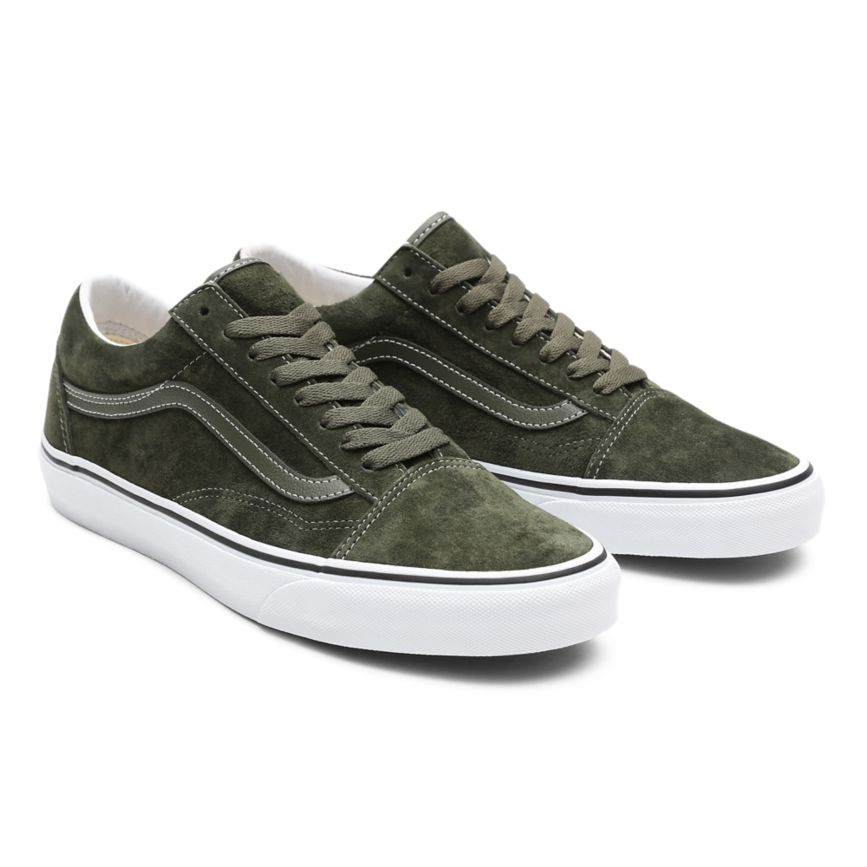 Vans Pig Suede Old Skool Verde Oliva | VN332B7HJ28